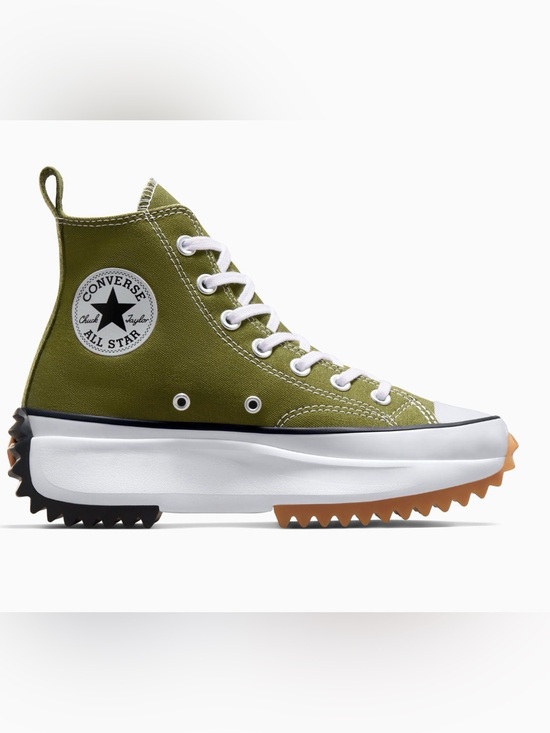 Converse Shoes - Converse Run Star Hike Platform High Top Olive Green Chunky Sneakers Size 6